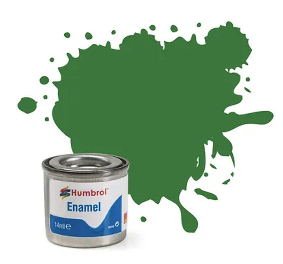 AA1448 # Humbrol Number 131 14 ml tinlet enamel paint mid green