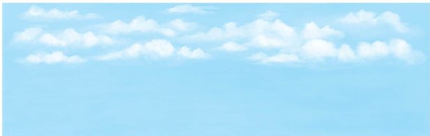 SK19 Peco Scene Large Background - Cloudy Sky