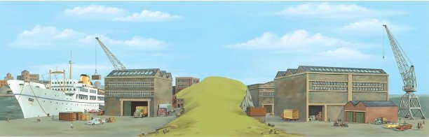 SK21 Peco Scene Large Background - Dock Extensions