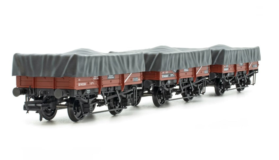 ACC3083 Accurascale UCV Clay Wagon Triple Pack - Flat Hood