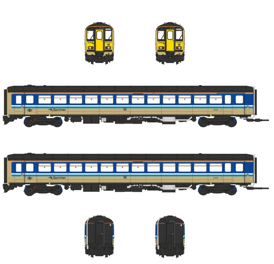 ACC3515-DCC Accurascale Class 155 - Provincial - 155301 - OO Sca