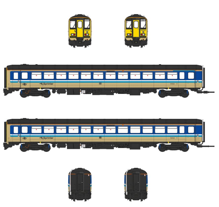 ACC3516 Accurascale Class 155 - Provincial - 155324 - OO Scale