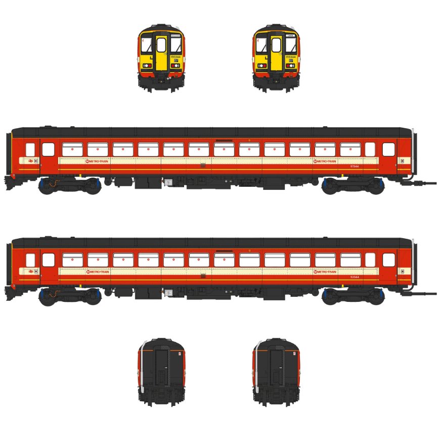 ACC3519-DCC Accurascale Class 155 - West Yorkshire PTE - 155344