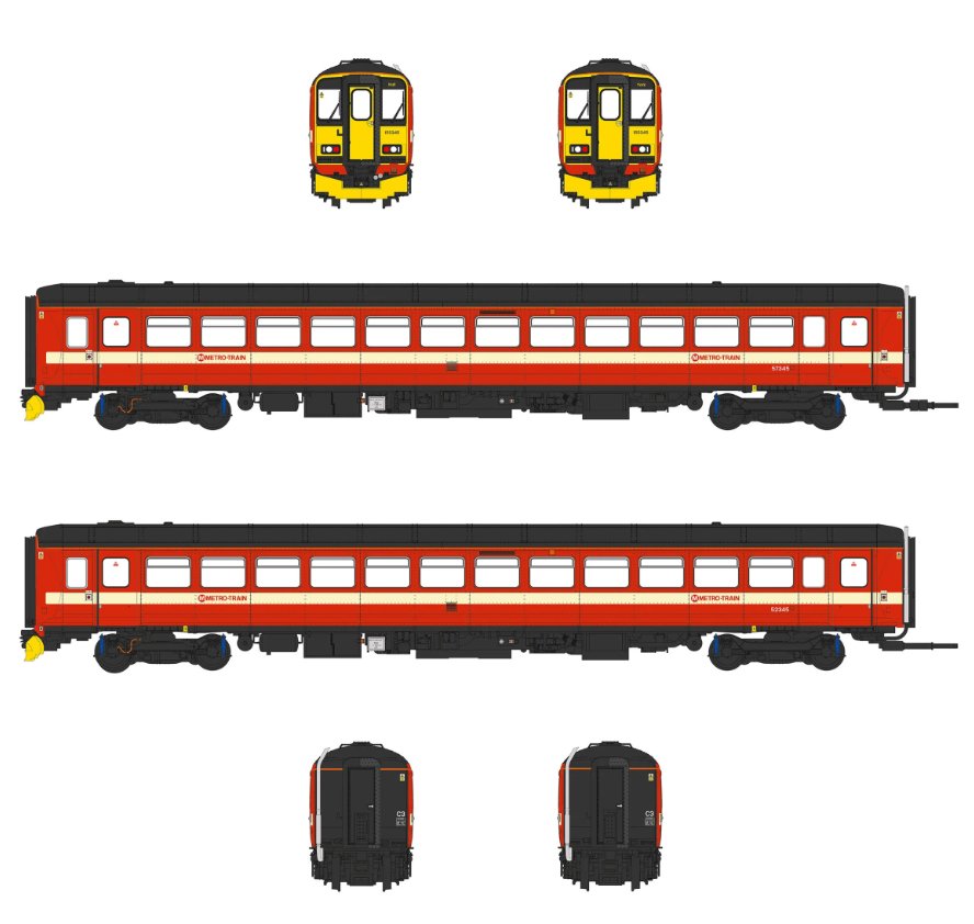 ACC3520 Accurascale Class 155 - West Yorkshire PTE - 155345 - OO