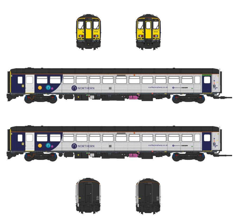 ACC3522 Accurascale Class 155 - Northern - 155346 - OO Scale