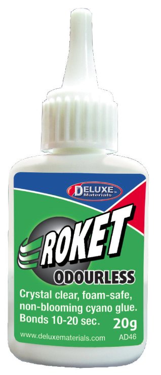 AD-46 # Deluxe Materials Roket Cyano Odourless (20g)