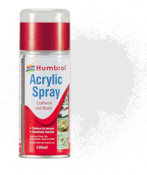 AD6034 # Humbrol No. 34 150 ml acrylic paint matt white aerosol