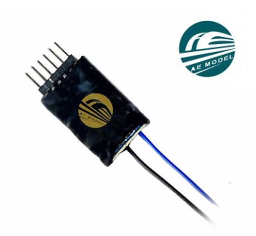 AED-6PD.2 DCC Concepts AE Model 6 Pin Direct 2 Func Decoder