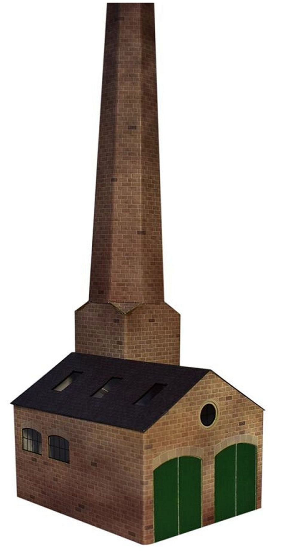 ATD011 ATD Models Stone Boiler House & Chimney Card Kit