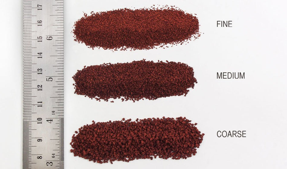 B77 Woodland Scenics Ballast, Medium Iron Ore, 18 cu. in.