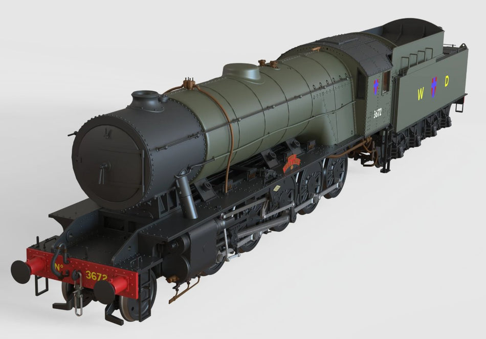 C1007Z Clark Railworks WD 2-10-0 Steam Loco 3672 Dame Vera Lynn