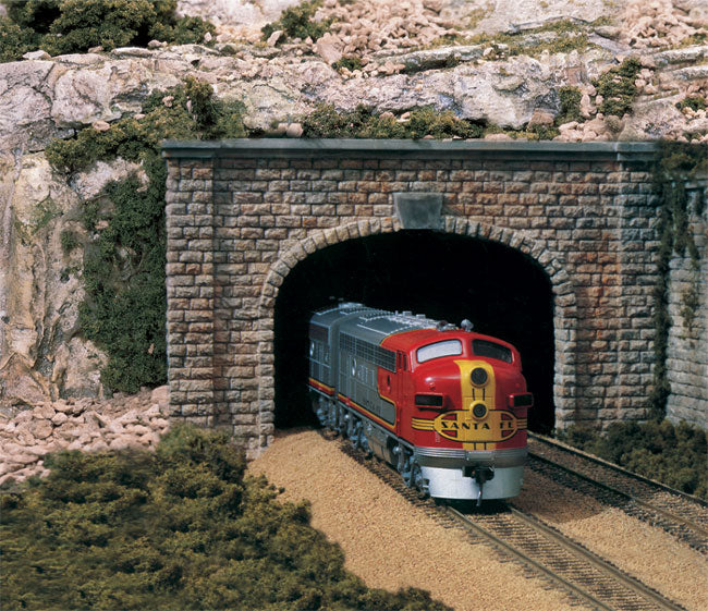 C1157 Woodland Scenics Tunnel Portals Double Track Cut Stone
