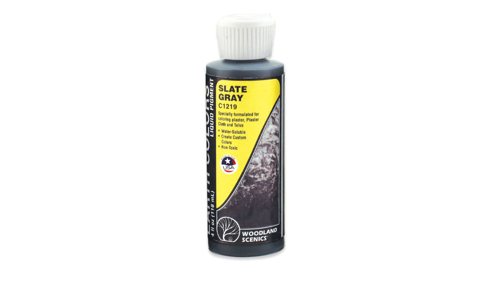 C1219 Woodland Scenics Slate Grey Earth Colour Liquid Pigment