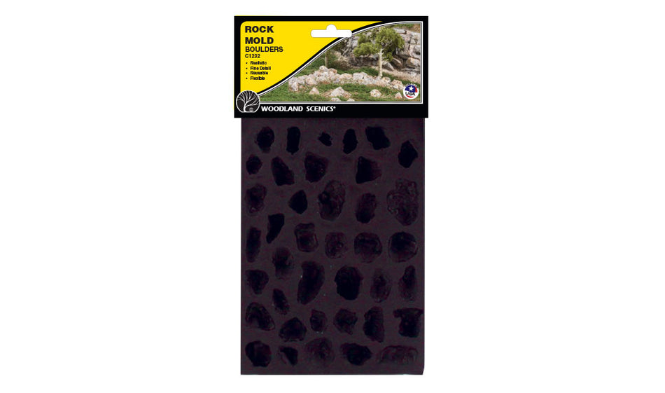 C1232 Woodland Scenics Boulders 5in.x 7in. Rock Moulds
