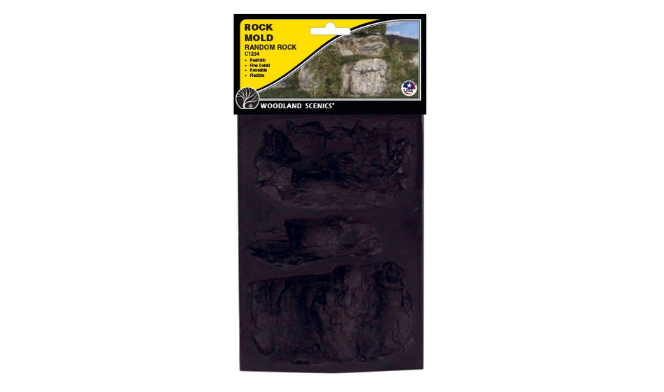 C1234 Woodland Scenics Random Rock 5in.x 7in. Rock Moulds