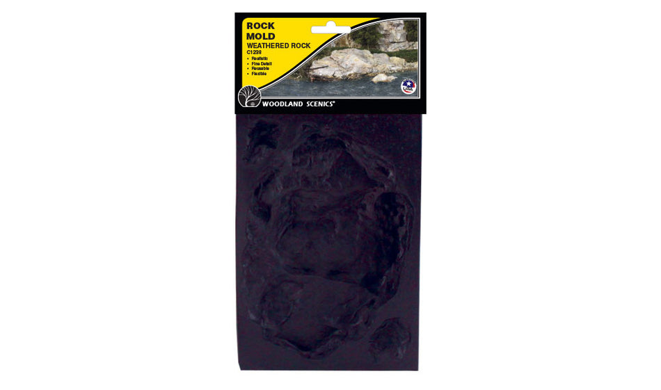C1238 Woodland Scenics Weathered Rock 5in.x 7in. Rock Moulds