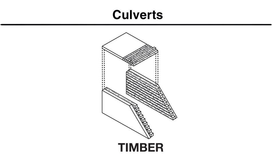 C1265 Woodland Scenics Culvert Timber