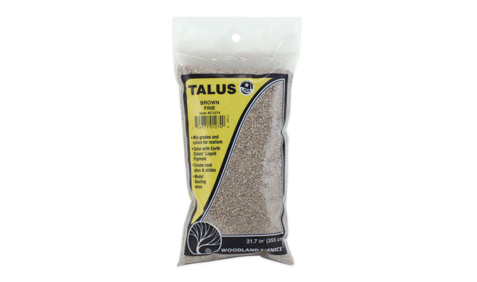 C1274 Woodland Scenics Talus Fine Brown