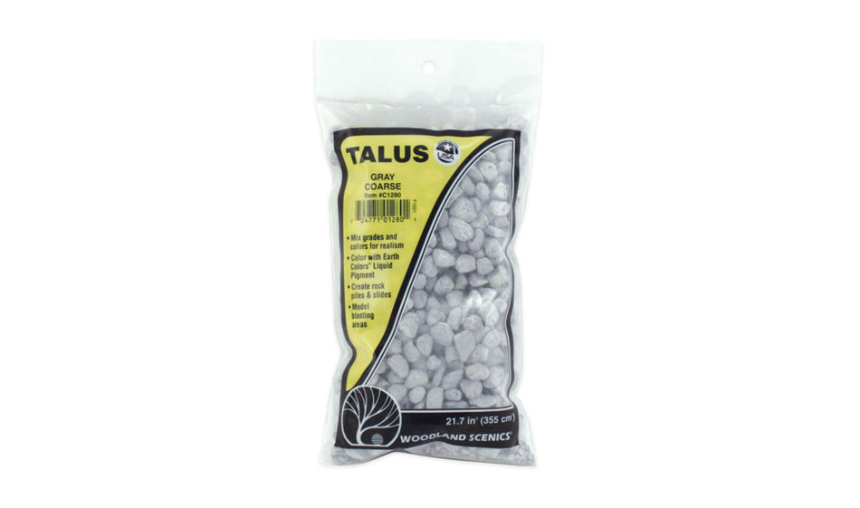 C1280 Woodland Scenics Talus Coarse Grey