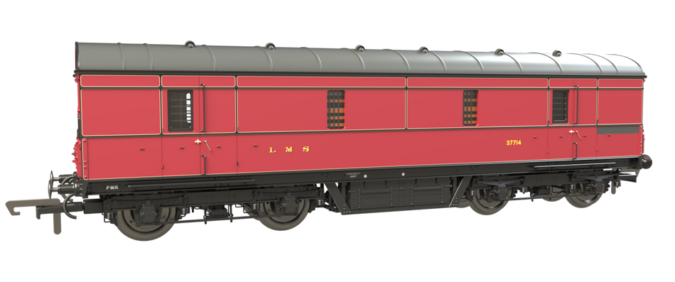 C2020 Clark Railworks LMS 42ft GUV number 37714 - LMS (Lined)