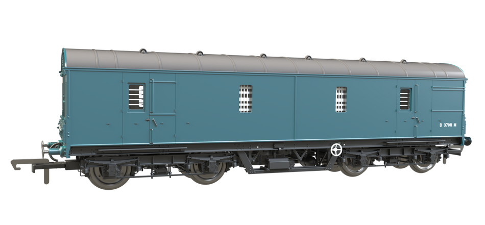 C2023 Clark Railworks LMS 42ft GUV number 37911 - BR Blue