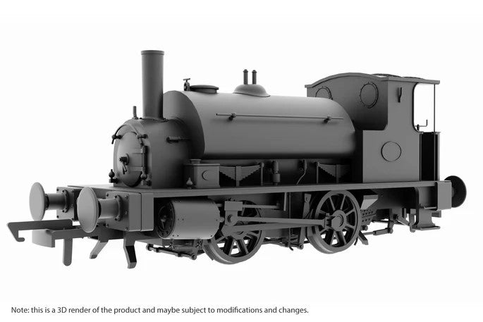 OR76CRP005 Oxford Rail 264/611 Pug Class BR Early Black 56035 St