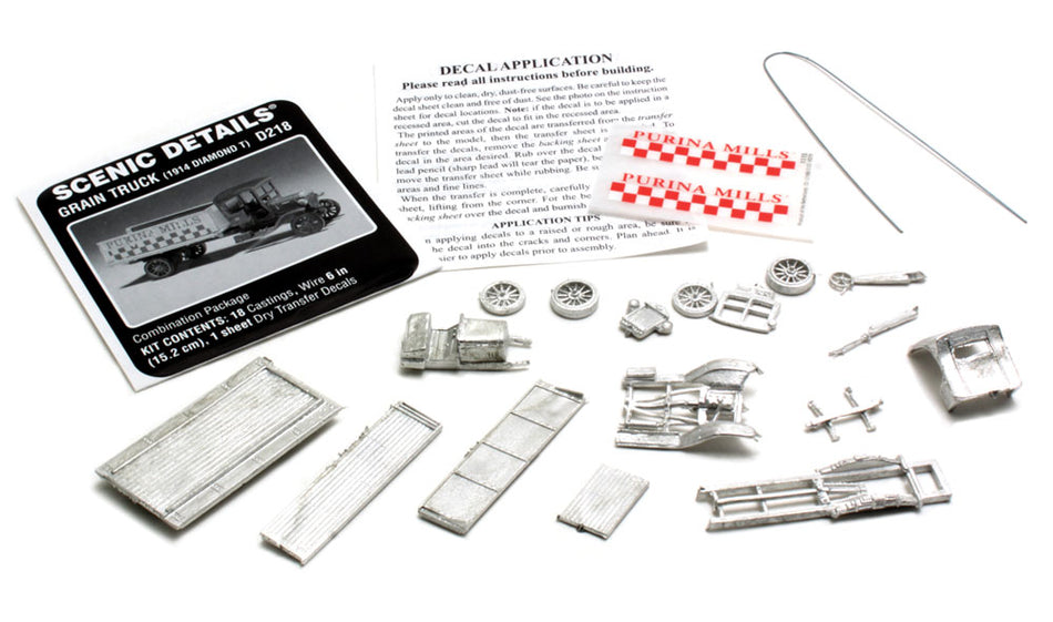 D218 Woodland Scenics Grain Truck 1914 Diamond T Kit