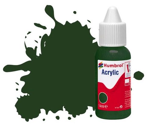 DB0003 Humbrol 14mls Acrylic No 3 Brunswick Green Gloss