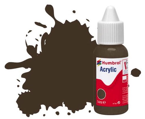 DB0010 Humbrol 14mls Acrylic No 10 Service Brown - Gloss