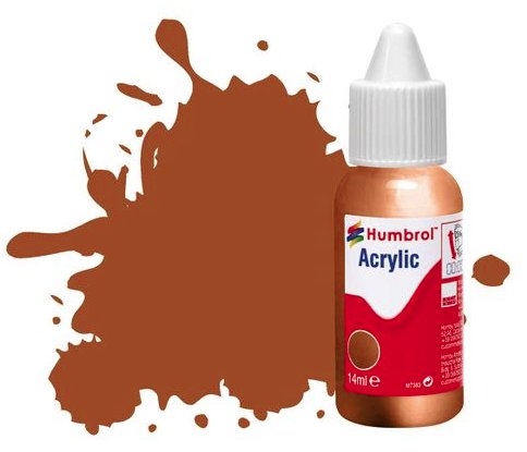 DB0012 Humbrol 14mls Acrylic No 12 Copper - Metallic