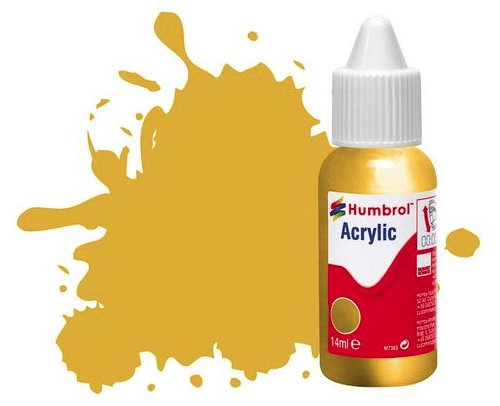 DB0016 Humbrol 14mls Acrylic No 16 Gold - Metallic