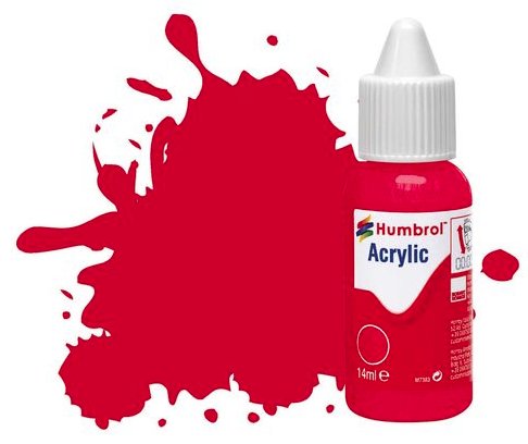 DB0019 Humbrol 14mls Acrylic No 19 Red - Gloss