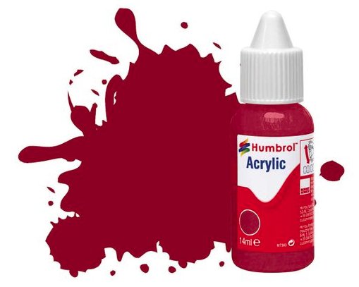 DB0020 Humbrol 14mls Acrylic No 20 Crimson - Gloss