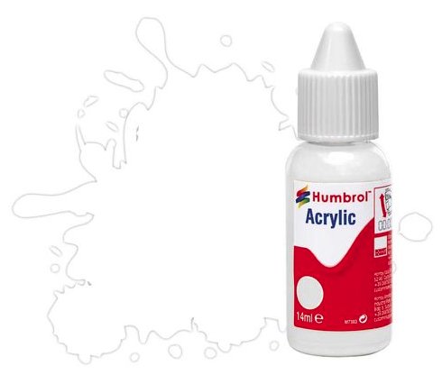 DB0022 Humbrol 14mls Acrylic No 22 White - Gloss