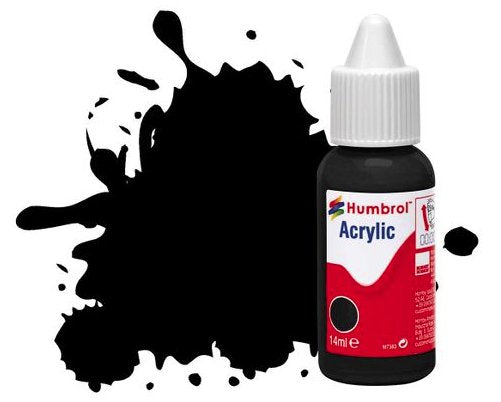 DB0033 Humbrol 14mls Acrylic No 33 Black - Matt