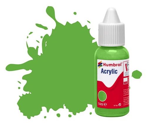 DB0037 Humbrol 14mls Acrylic No 37 Bright Green Matt