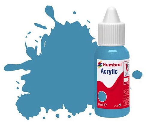 DB0048 Humbrol 14mls Acrylic N0 48 Mediterranean Blue Gloss