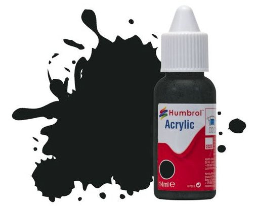 DB0091 Humbrol 14mls Acrylic No 91 Black Green  Matt