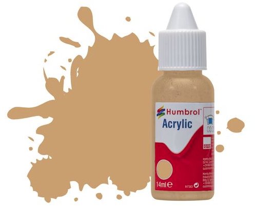 DB0094 Humbrol 14mls Acrylic No 94 Brown Yellow  Matt