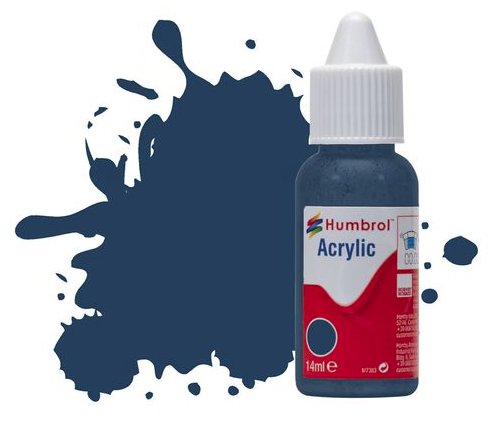 DB0104 Humbrol 14mls Acrylic No 104 Oxford Blue  Matt