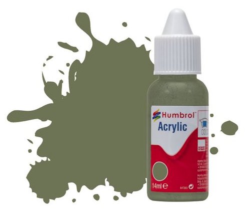 DB0105 Humbrol 14mls Acrylic No 105 Marine Green.  Matt