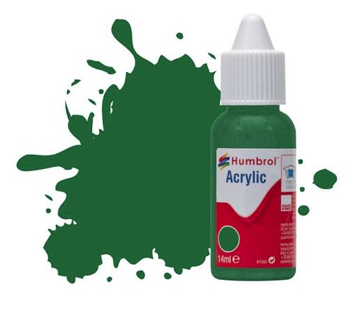 DB0120 Humbrol 14mls Acrylic No 120 Light Green  Matt