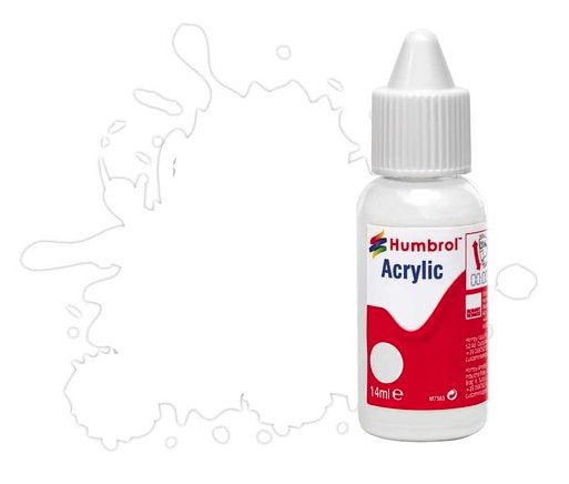 DB0130 Humbrol 14mls Acrylic No 130 White - Satin