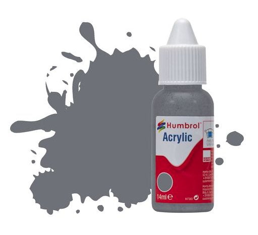 DB0145 Humbrol 14mls Acrylic No 145 Medium Grey  Matt