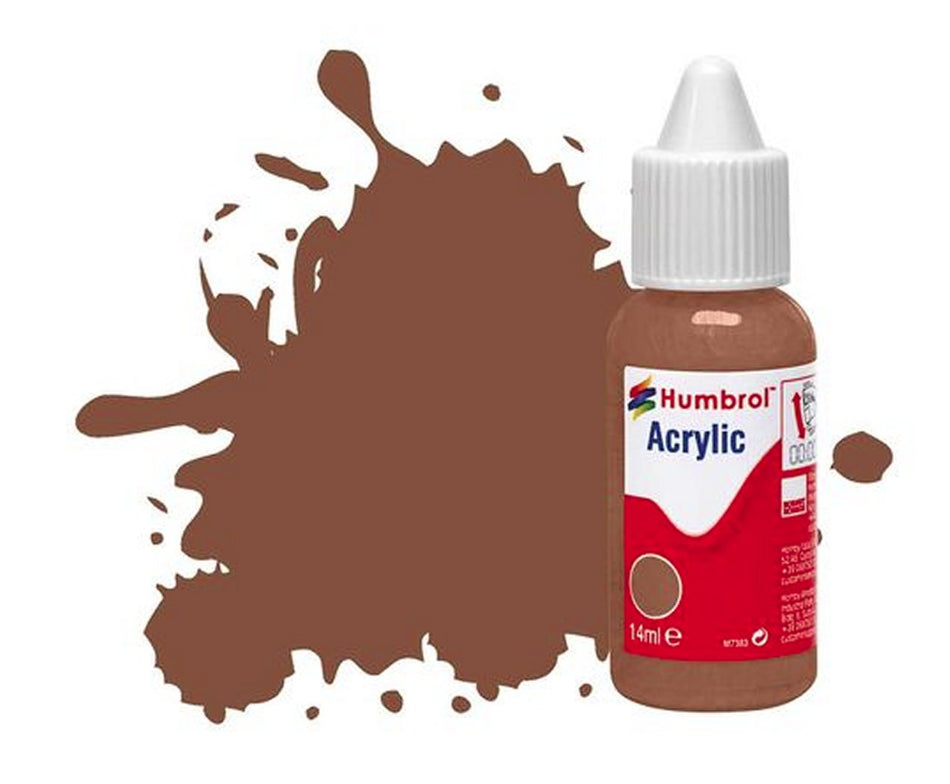 DB0186 Humbrol 14mls Acrylic No 186 Brown - Matt
