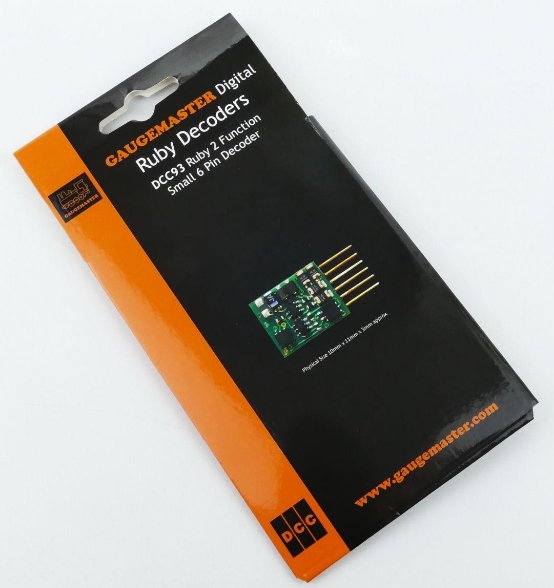 DCC93 Gaugemaster Ruby Series 2fn Small DCC 6 Pin Decoder