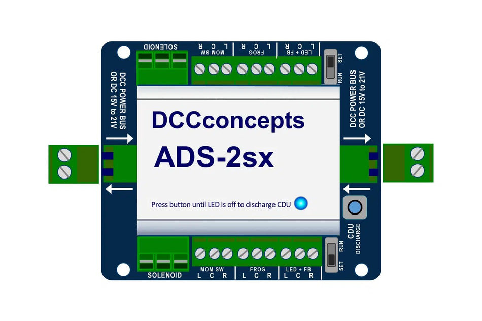 DCD-ADS-2SX Layout Concepts Accessory Decoder CDU Solenoid Drive