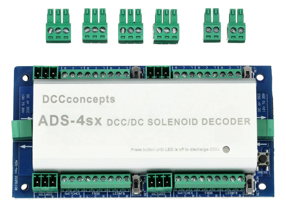 DCD-ADS-4SX Layout Concepts Accessory Decoder CDU Solenoid Drive