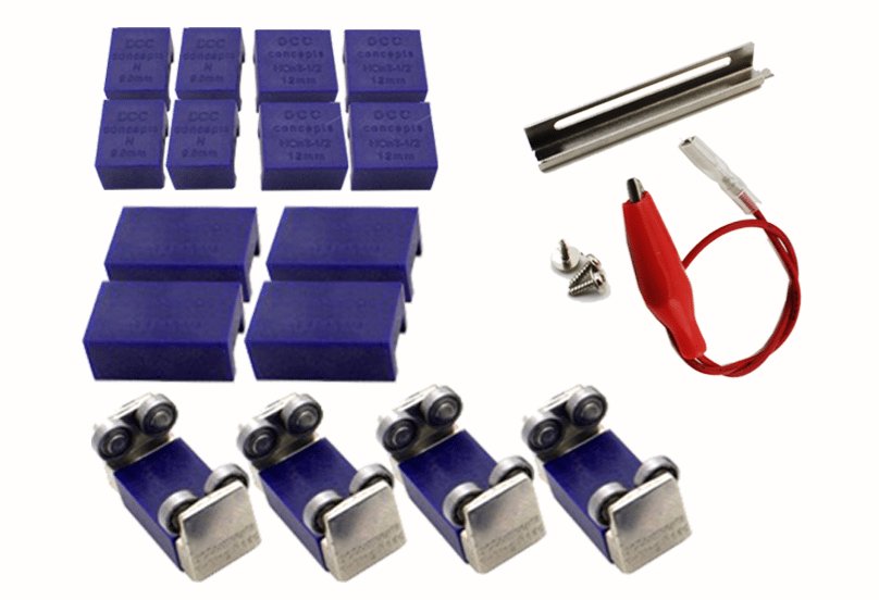 DCM-RRA4 DCC Concepts Multi Gauge 4 Axle Rolling Road Active Set