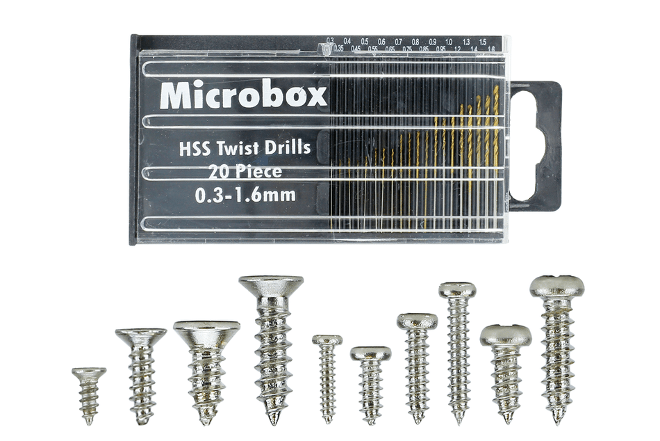 DCS-Mset DCC Concepts Mega Screw Set 16x60 Vials 20 Drill Bits